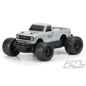 [3251-14] 1972 Chevy C-10 Tough-Color (Stone Gray) Body for Stampede &amp; Granite