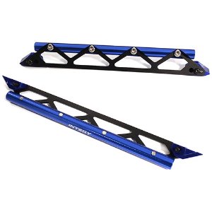 [#C30195BLUE] Machined Side Protection Nerf Bars for Traxxas 1/10 Maxx Truck 4S
