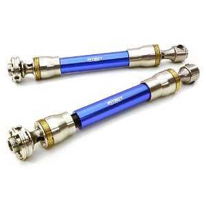 [#C26891BLUE] Billet Machined Stainless Steel Center Drive Shafts for Axial 1/10 Wraith 2.2