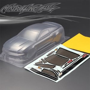 [#PC201214] 1/10 Ford Mustang Boss 302 Body Shell w/Light Bucket, Decal, Window Masks (Clear｜미도색)