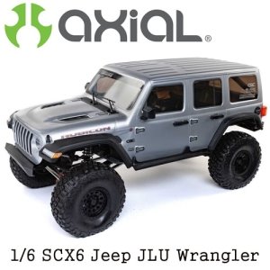 [AXI05000T2] [역대급 초대형 라클차량] 1/6 SCX6 Jeep JLU Wrangler 4WD Rock Crawler RTR: Silver