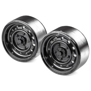 [#GRC/GAX0130AB] [2개] 1.9&quot; 12-Hole Metal Classic Beadlock Wheels #Series III (Black)