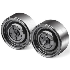 [#GRC/GAX0130CB] [2개] 1.9&quot; Metal Classic Beadlock Wheels #Series I (Black)