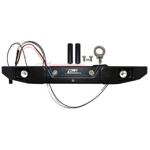 [#SCX6330R-BK] Aluminum Rear Bumper w/Hook &amp; 5Mm Led Light (for SCX6)