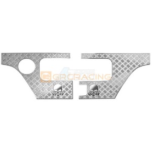 [#GRC/G166FS] Stainless Steel Tail Light Surround Guard for SCX10 III Wrangler (Silver)