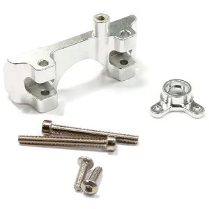 [#C25453SILVER] Billet Machined Alloy Front Shock Mount for Traxxas 1/10 Summit