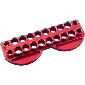 [#BM0289-RED] Aluminum RC Tool Stand Holder 20 Holes w/Tray (Red) (크기 230 x 85mm)