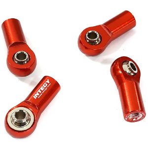 [#C30946RED] Alloy Machined M3 Size Short Ball Ends Type Tie Rod Ends, Ball Links L=22mm