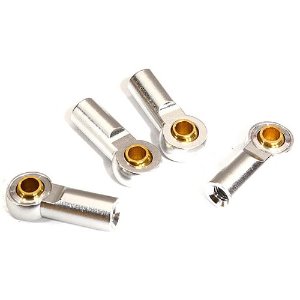 [#C30415SILVER] Alloy Machined M3 Size Short Ball Ends Type Tie Rod Ends, Ball Links
