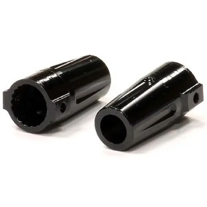 [#C23934BLACK] Billet Machined Alloy Type II Rear Axle Lock-Out (2) for Axial Wraith 2.2