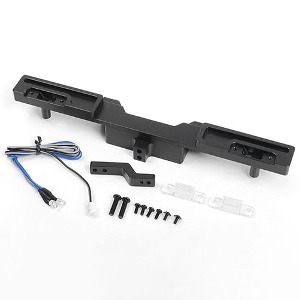 [#VVV-C1058] Oxer Steel Rear Bumper w/ Towing Hook, Brake Lenses and LED Lights for Traxxas Mercedes-Benz G 63 AMG 6x6