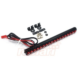 [#YA-0507RD] 1/10 Aluminum White LED Light Bar 145mm Red for Crawler (7.2V)