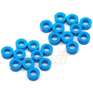 [YA-0396LB] [20개입] Aluminum M3 Flat Washer 2.5mm Thickness Spacer (Blue) (M3 스페이서)