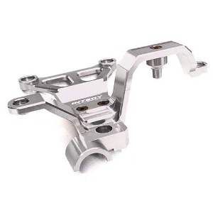 [#C27075SILVER] Billet Machined Steering Bell Crank Support for Traxxas X-Maxx 4X4 (Silver)