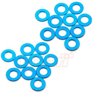 [YA-0392LB] [20개입] Aluminum M3 Flat Washer 0.5mm Thickness Spacer (Blue) (M3 스페이서)