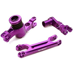 [#C26944PURPLE] Billet Machined Steering Bell Crank Set for Traxxas X-Maxx 4X4 (Purple)