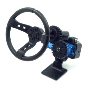 [#YA-0539] X Dark Dragon Wing Motion Steering Wheel for 1:10 Touring Drift RC Car