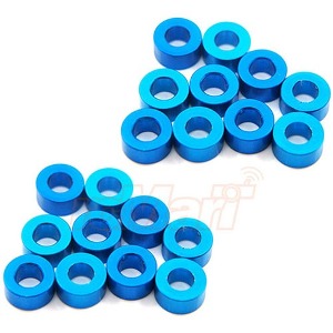 [YA-0397LB] [20개입] Aluminum M3 Flat Washer 3mm Thickness Spacer (Blue) (M3 스페이서)
