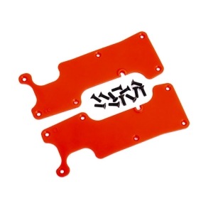 [AX9634R] Suspension arm covers, red, rear (left and right)/ 2.5x8 CCS (12)