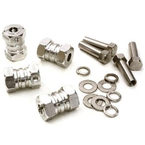 [#C27013SILVER] [4개입] 12mm Hex Wheel (4) Hub +14mm Offset for 1/10 Scale Truck &amp; Buggy