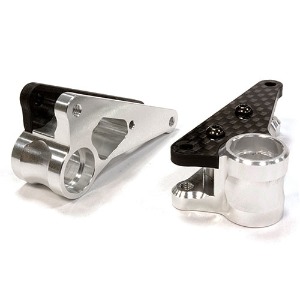 [#C25898SILVER] Billet Machined Front Rocker Arms for Traxxas 1/10 Scale Summit 4WD (Silver)