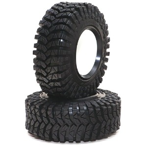 [#BRTR19008] [2개입] 1.9&quot; TPD All-Terrain Crawler Tire Gekko Compound w/Foam Insert (크기 97 x 33mm)