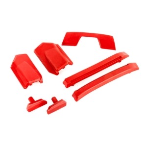 [AX9510R]  Body reinforcement set, red/ skid pads (roof) (fits #9511 body)