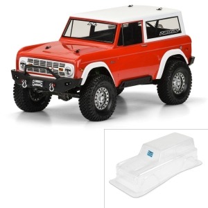 [3313-60] 1/10 1973 Ford Bronco Clear Body 12&quot; (305mm) Wheelbase Crawlers