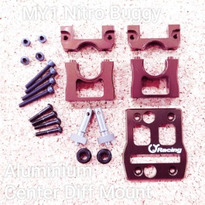 [C10296]MY1 Aluminium Center Diff Mount Set(Nitro Buggy)