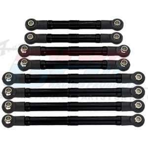 [#TRX4M160-BK-BEBK] TRX-4M Aluminium 6061-T6 Adjustable Tie Rods (트랙사스 TRX-4M 디펜더/브롱코)