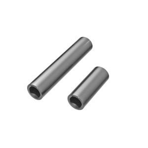 [AX9752-GRAY] Driveshafts, center, female, 6061-T6 aluminum (dark titanium-anodized) (front &amp; rear) (for use with #9751 metal center driveshafts)