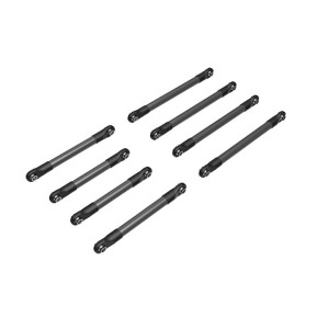 [AX9749-GRAY] Suspension link set,6061-T6 aluminum dark titanium-anodized,includes 5x53mm front lower links(2),5x46mm front upper links(2),5x68mm rear lower or upper links (4)