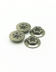 [매장입고][ZR-ALWN4T] Aluminium Low Profile Serrated M4 Wheel Nuts (4pcs)