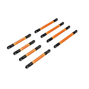 [AX9749-ORNG] Suspension link set, 6061-T6 aluminum (orange-anodized) (includes 5x53mm front lower links (2), 5x46mm front upper links (2), 5x68mm rear lower or upper links (4)