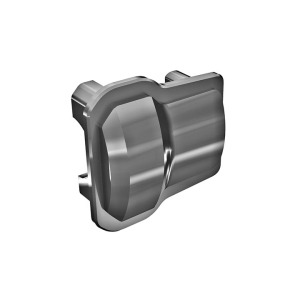 [AX9787-GRAY]Axle cover,6061-T6 aluminum dark titanium-anodized(2)/1.6x12mm BCS with threadlock (8)