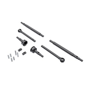 [AX9756] Axle shafts,front(2),rear(2)/stub axles,front(2)-hardened steel/1.5x7.8mm pins(2)/1.5x6mm pins(4)/cross pins(2)