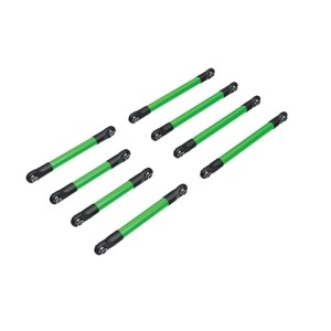 [AX9749-GRN] Suspension link set, 6061-T6 aluminum (green-anodized) (includes 5x53mm front lower links (2), 5x46mm front upper links (2), 5x68mm rear lower or upper links (4)