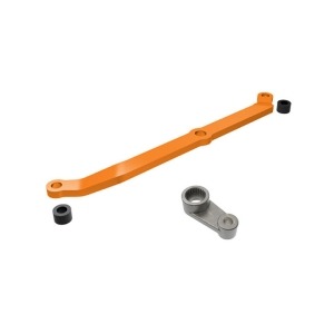 [AX9748-ORNG] Steering link, 6061-T6 aluminum (orange-anodized),servo horn,metal/spacers (2)