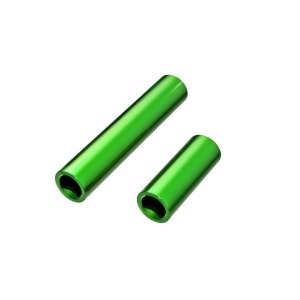 [AX9752-GRN] Driveshafts, center, female, 6061-T6 aluminum (green-anodized) (front &amp; rear) (for use with #9751 metal center driveshafts)