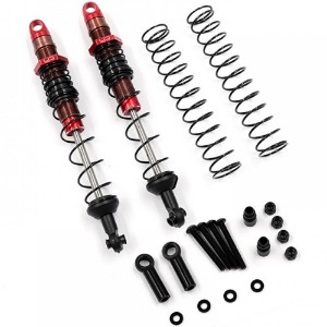 [#DDC-110RD] [2개입] 110mm Desert Cobra Dual Spring Damper Pair (Red) for 1/10 RC Offroad