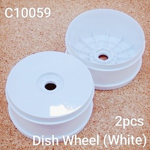 [C10059]1:8 Buggy dish wheel(2) White