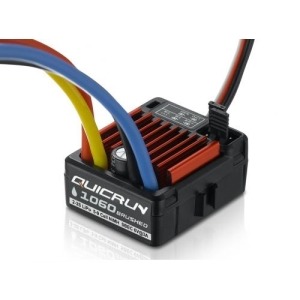 [매장입고][30120203]방수QuicRun WP 1060 Brushed Sensorless ESC 변속기（60A）T-Plug 2-3S LiPo(딘스커넥터)