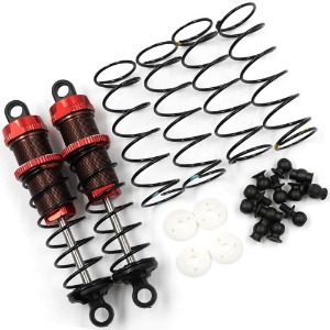 [#BBG-0080RD] [2개입] Aluminum Big Bore Go 80mm Damper Set for 1/10 RC Offroad Buggy Red