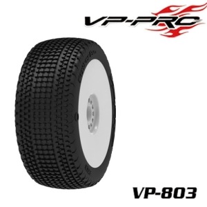 [VP803G-M4-RW](1:8 버기 타이어+휠)경기용 VP-803G Striker Evo M4 RW 1/8 Buggy Rubber Tyre[glued] 한봉지 2개포함