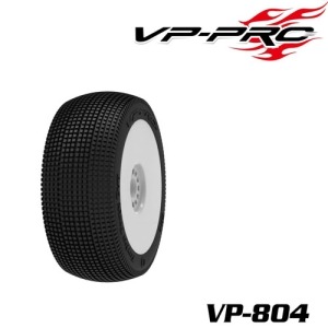 [VP-804U-M4-RW](1:8 버기 타이어+휠)경기용 VP-804U Turbo Trax Evo M4 RW Rubber Tyre 한봉지 2개포함