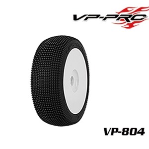 [VP804G-M2-RW](1:8 버기 타이어+휠)경기용 VP-804 Turbo Trax Evo M2 RW Rubber Tyre[glued] 한봉지 2개포함