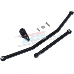 [#RBX16023T-BK] Aluminum Front Steering Tie Rods + Aluminum 23T Servo Horn w/Built-In Spring (2 Positioning Holes) (액시얼 RBX10 - RYFT #AXI234020, AXI231026 옵션)