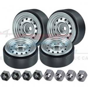 [#TRX4MZSP1220-S] [4개입] Aluminum 1.0 Inch Beadlock Wheel Rims Set (12 Holes) (트랙사스 TRX-4M)