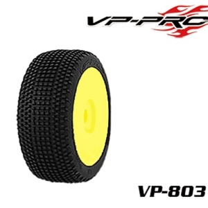 [VP803G-M4-RY](1:8 버기 타이어+휠)경기용 VP-803G Striker Evo M4 RY 1/8 Buggy Rubber Tyre[glued] 한봉지 2개포함