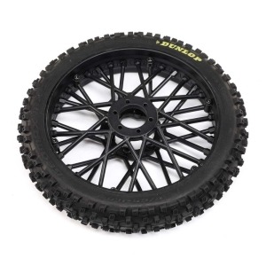 [LOS46004]Dunlop MX53 Front Tire Mounted, Black: Promoto-MX